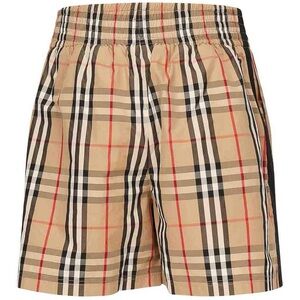 Burberry Classic Beige Check Elastic Waist Shorts